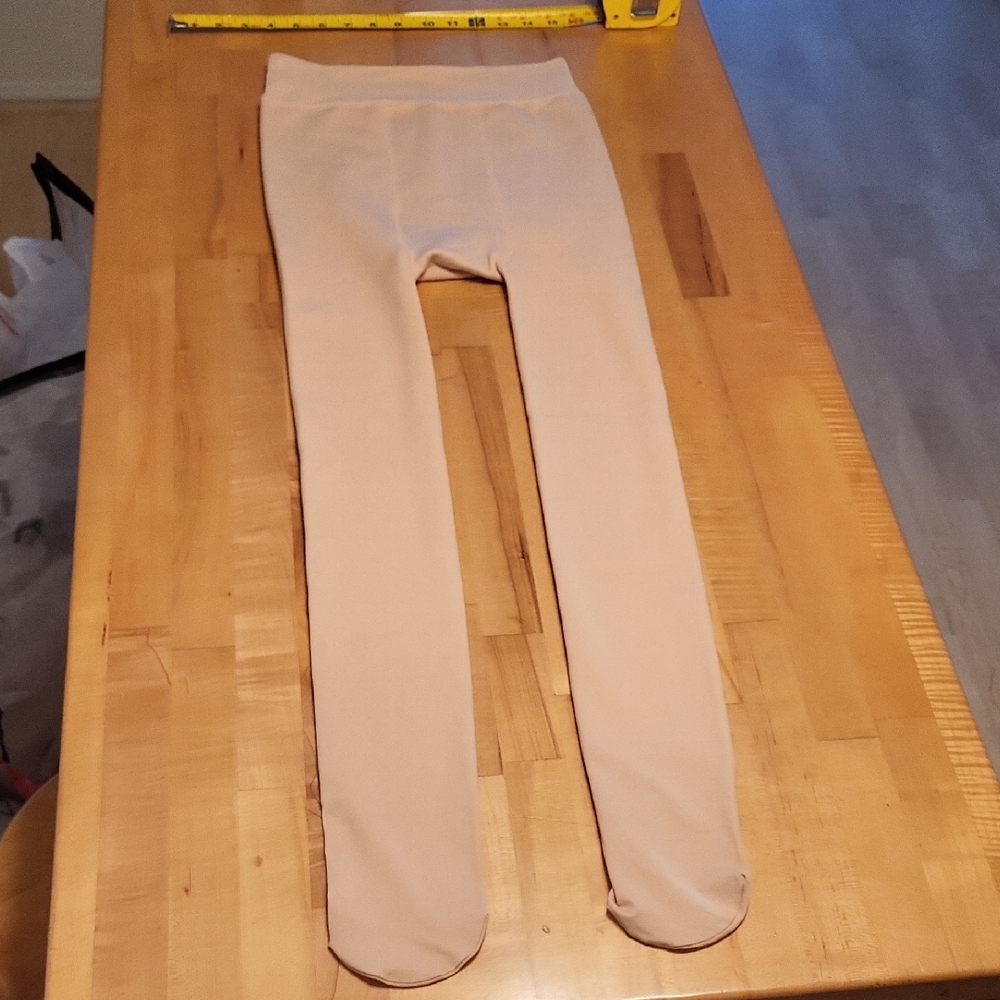 Super Warm Inner Fleece Leggings Peach Color